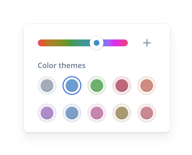 Color palette generator with HSLUV algorithm